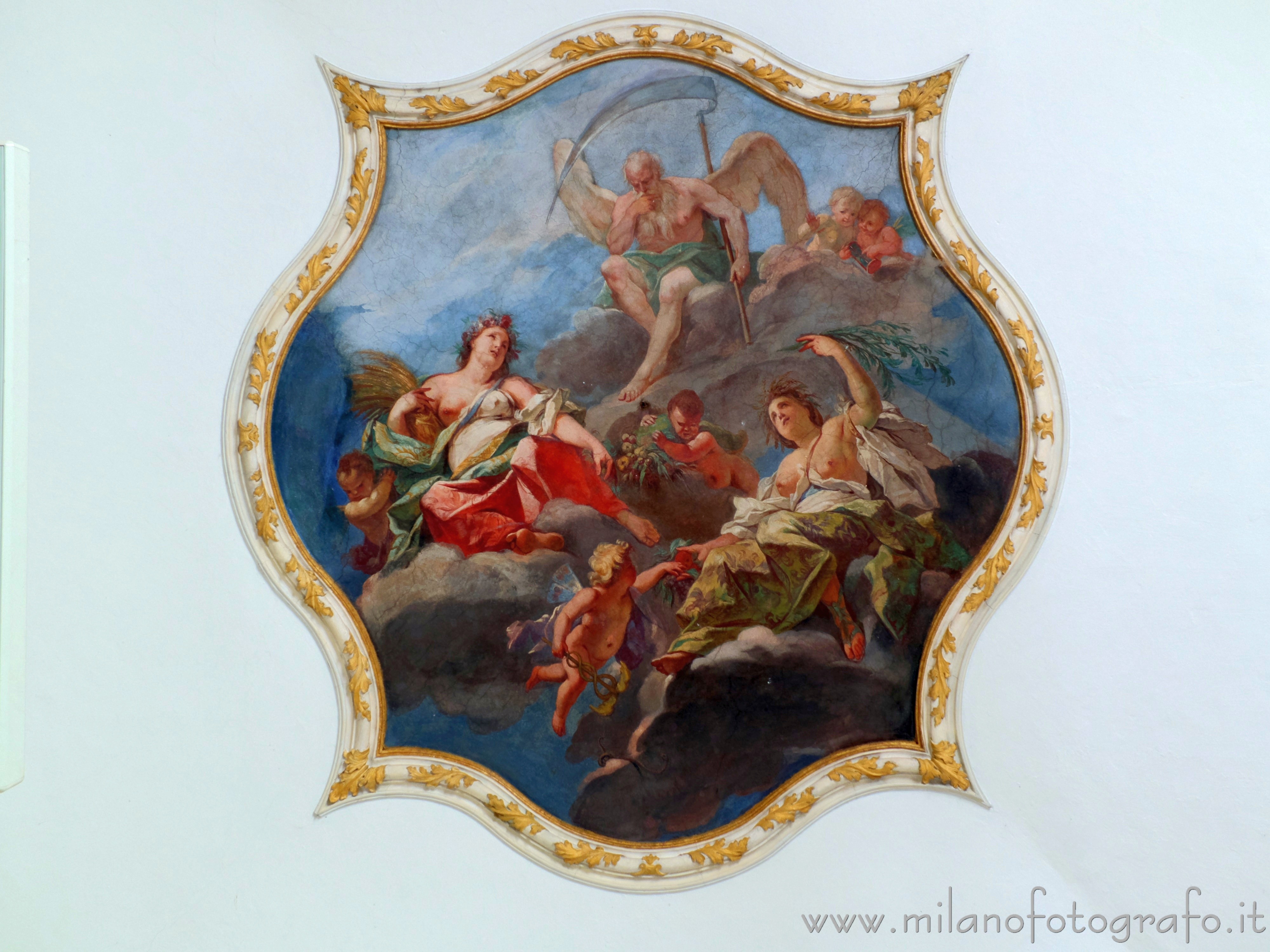 Limbiate (Monza e Brianza, Italy) - Allegory of the brevity of life in Villa Pusterla Arconati Crivelli